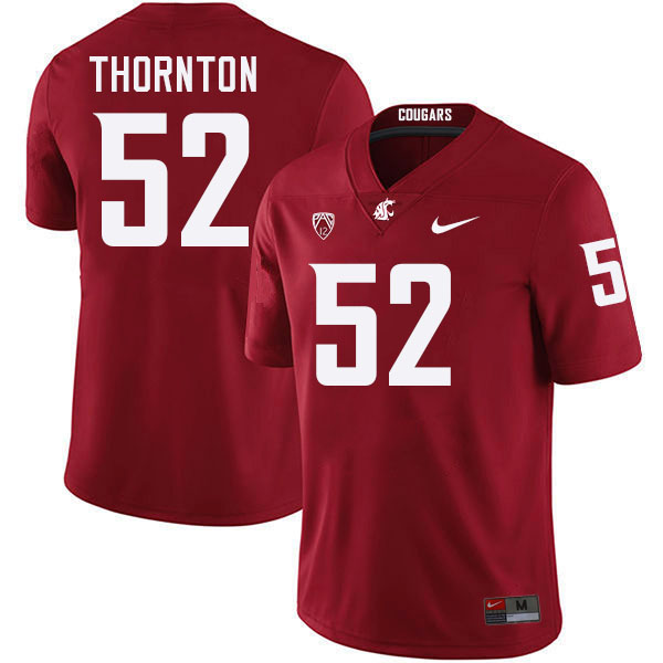 Kyle Thornton WSU Cougars Jersey.Washington State Cougars #52 Kyle Thornton Jersey Youth-Crimson